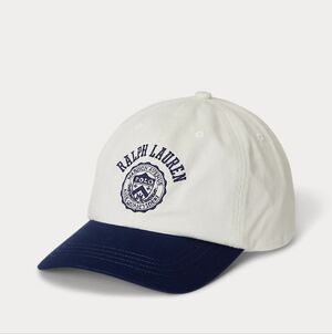 Polo Ralph Lauren Logo Crest Cotton Twill Ball Cap